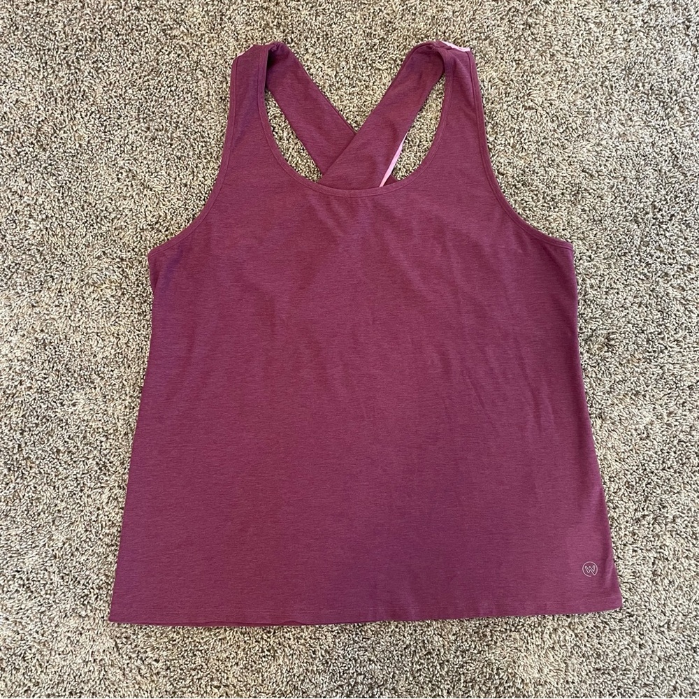 We Wander StitchFix WeFlex Gabbi Cross-Back Tank Top, Purple, Size XL - Picture 6 of 15